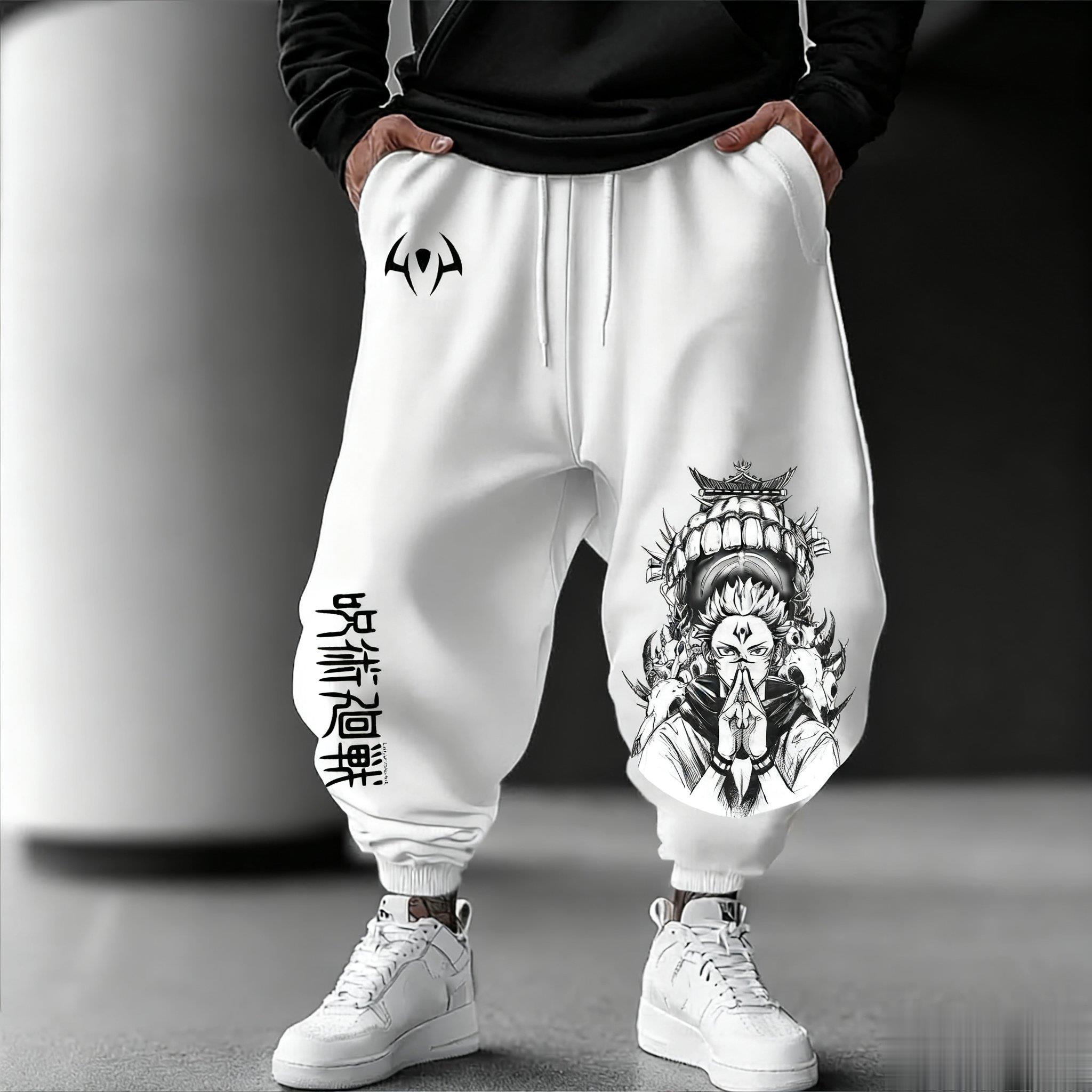 Streetwear Brand Beanie - Jujutsu kaisen calças de jogging masculinas