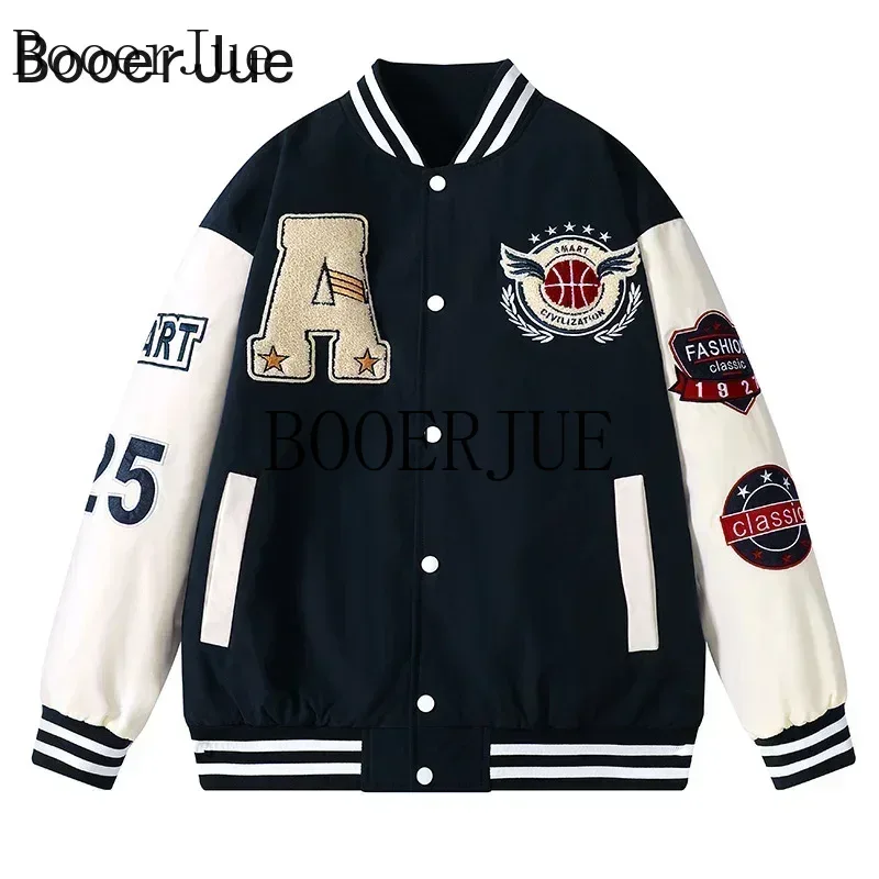 Streetwear Brand For Men - Jaqueta Bomber Unissex de Couro Sintético