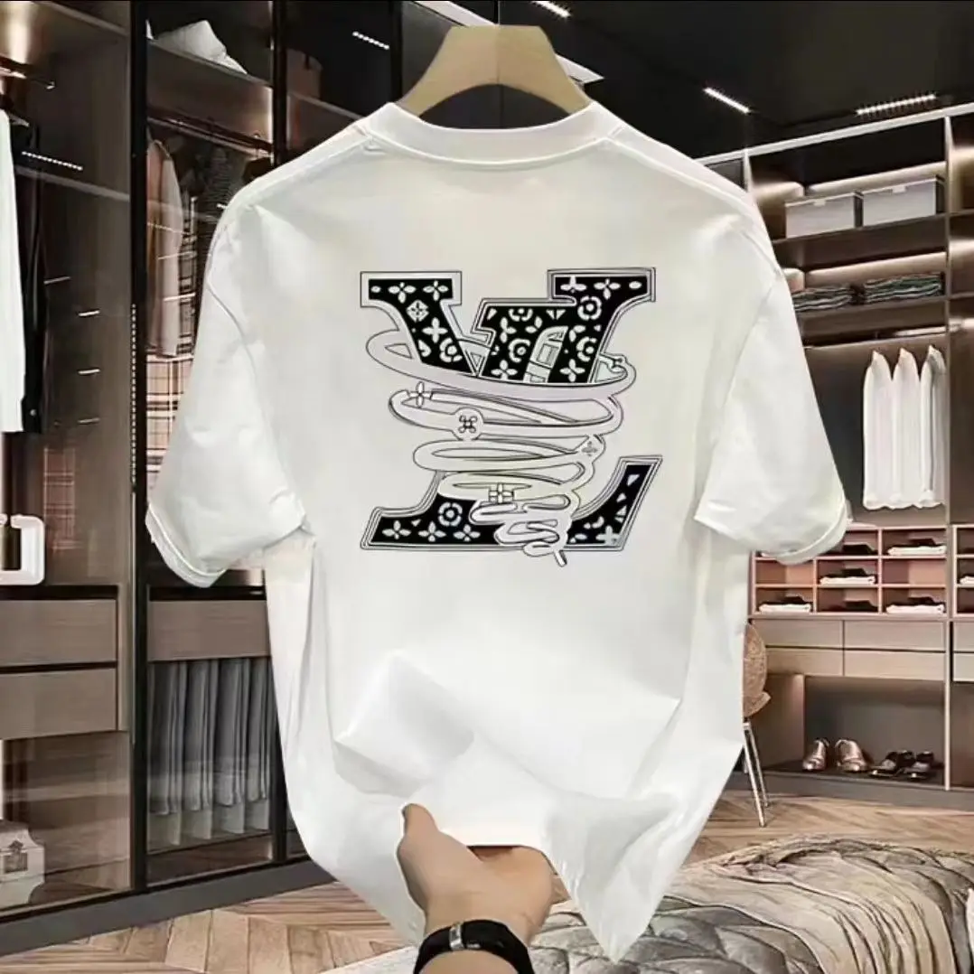 Quality Streetwear Brand - Camiseta masculina de marca luxuosa com
