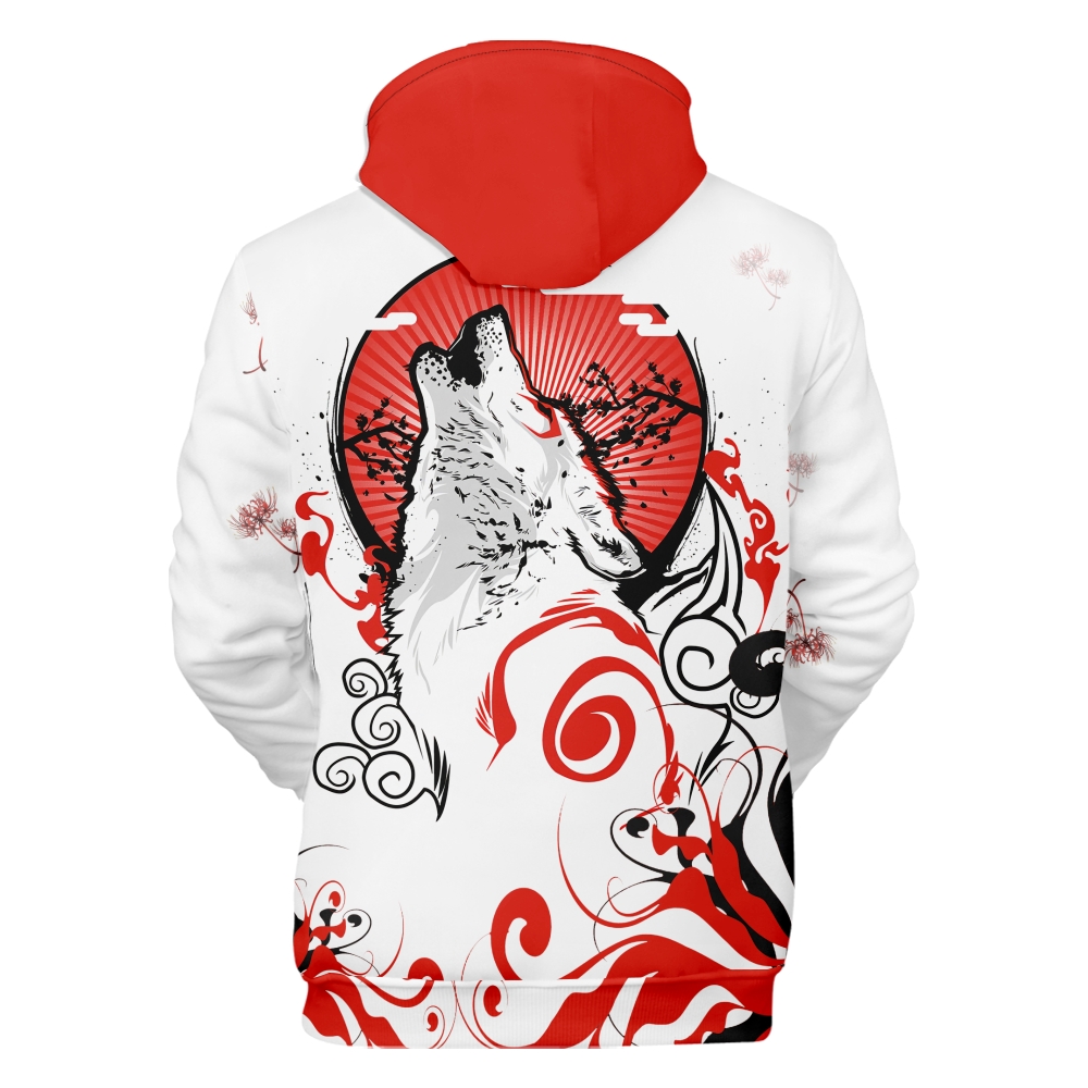 Streetwear Brand Hoodie - Moletom com Estampa da Grande Onda