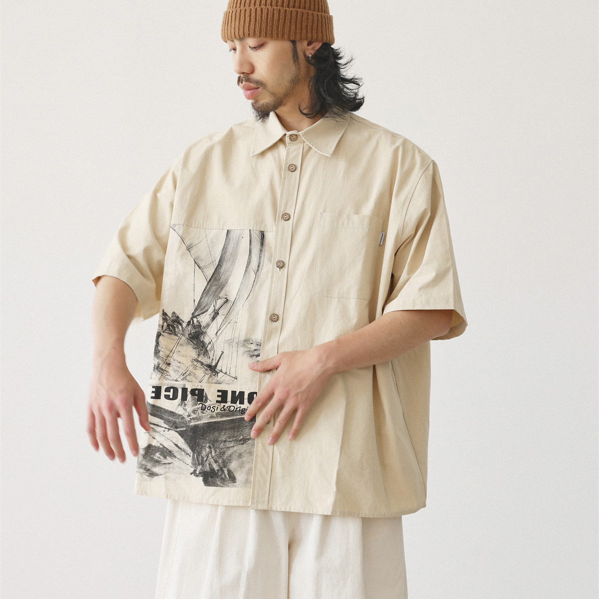 Streetwear Brand Japanese - Camisas de Moda Japonesa para Homens,