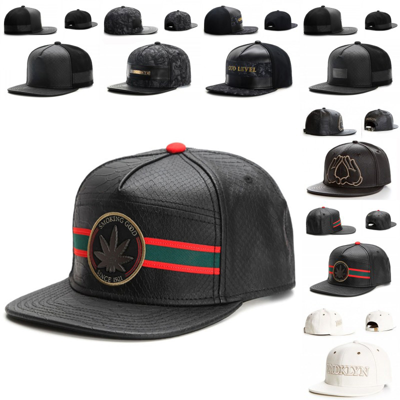 Streetwear Brand Beanie - Boné de Couro da Marca Fashio