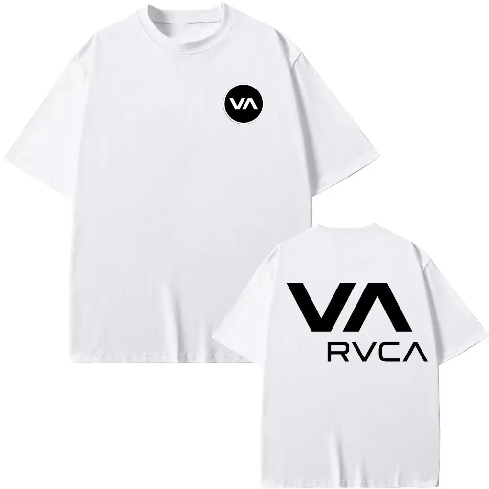 Streetwear Brand For Men - Camiseta RVCA Preta de Algodão para