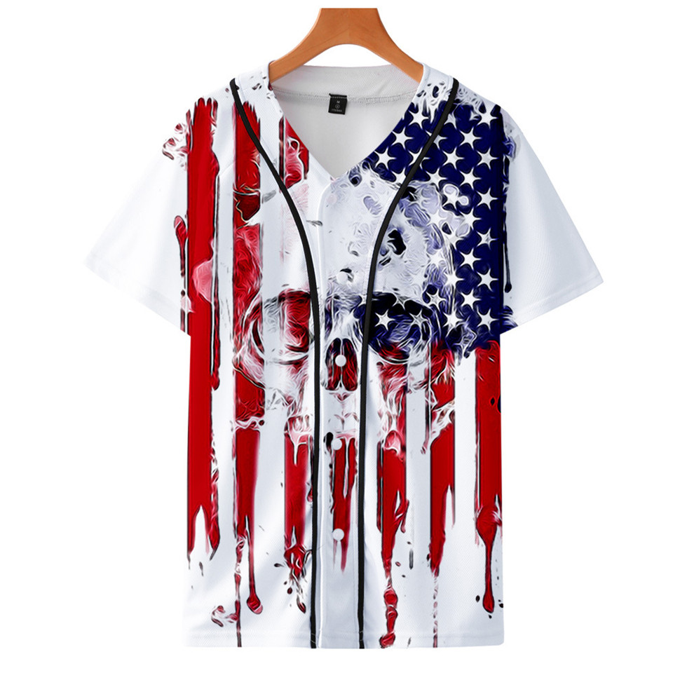 Camiseta de beisebol com bande - Streetwear Brand Usa avaliação e preço