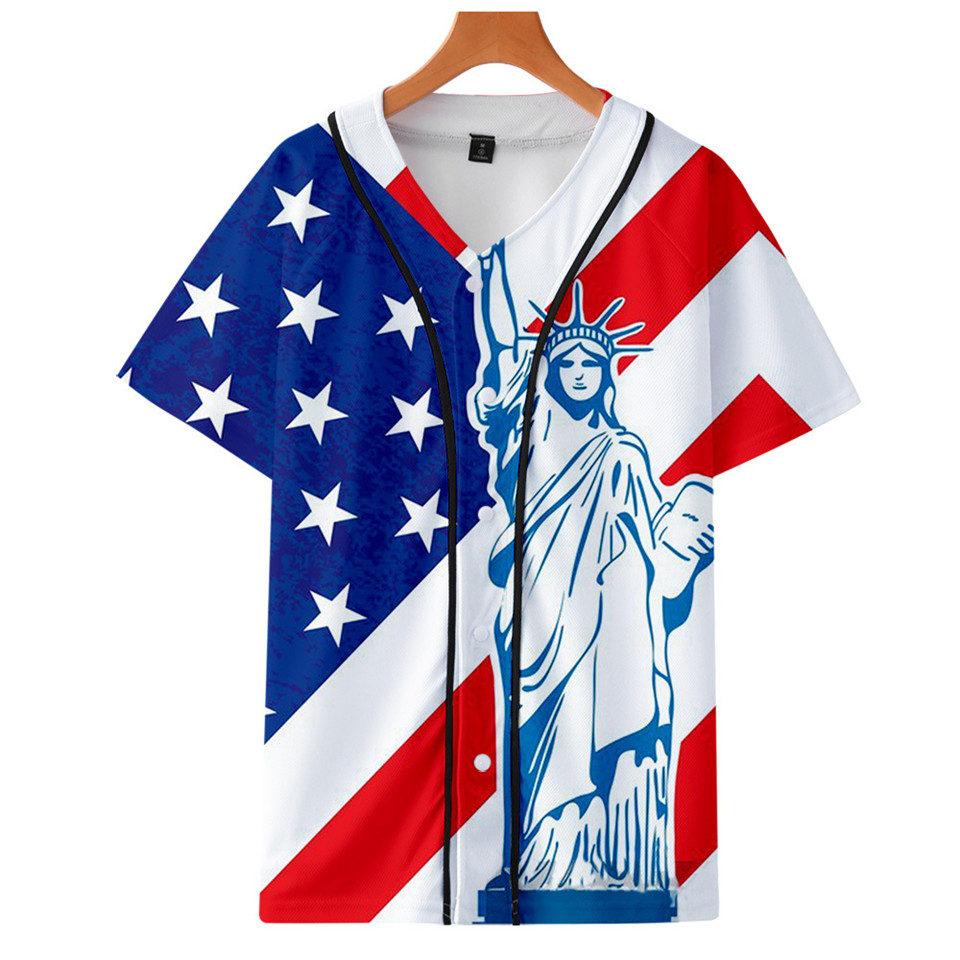 Camiseta de beisebol com bande - Streetwear Brand Usa avaliação e preço