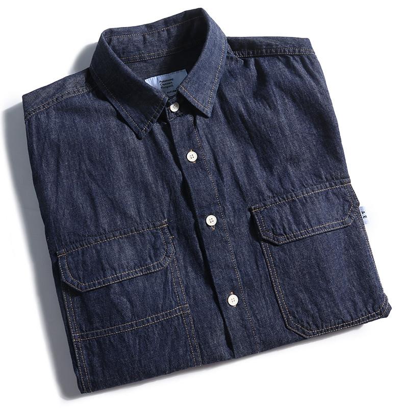 Camisa Jeans Masculina Estilo  - Streetwear Brand Japanese avaliação e preço