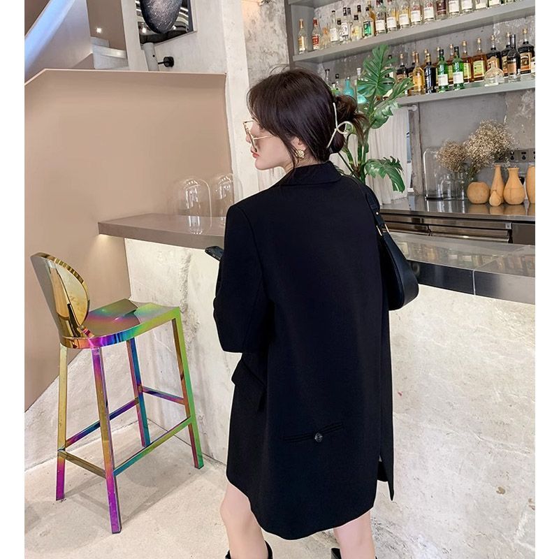 Blazer preto de manga comprida - Streetwear Brand For Men avaliação e preço