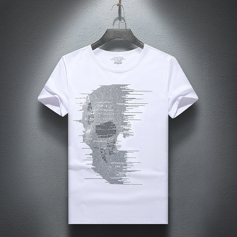 Crânios Strass T-shirts mascul - Streetwear Brand England avaliação e preço