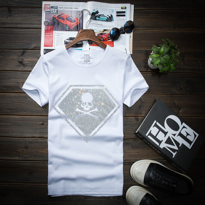 Crânios Strass T-shirts mascul - Streetwear Brand England avaliação e preço