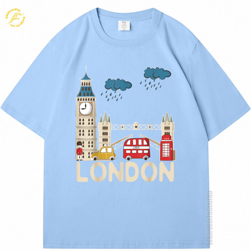 Chuvoso londres tshirt bonito  - Streetwear Brand London avaliação e preço