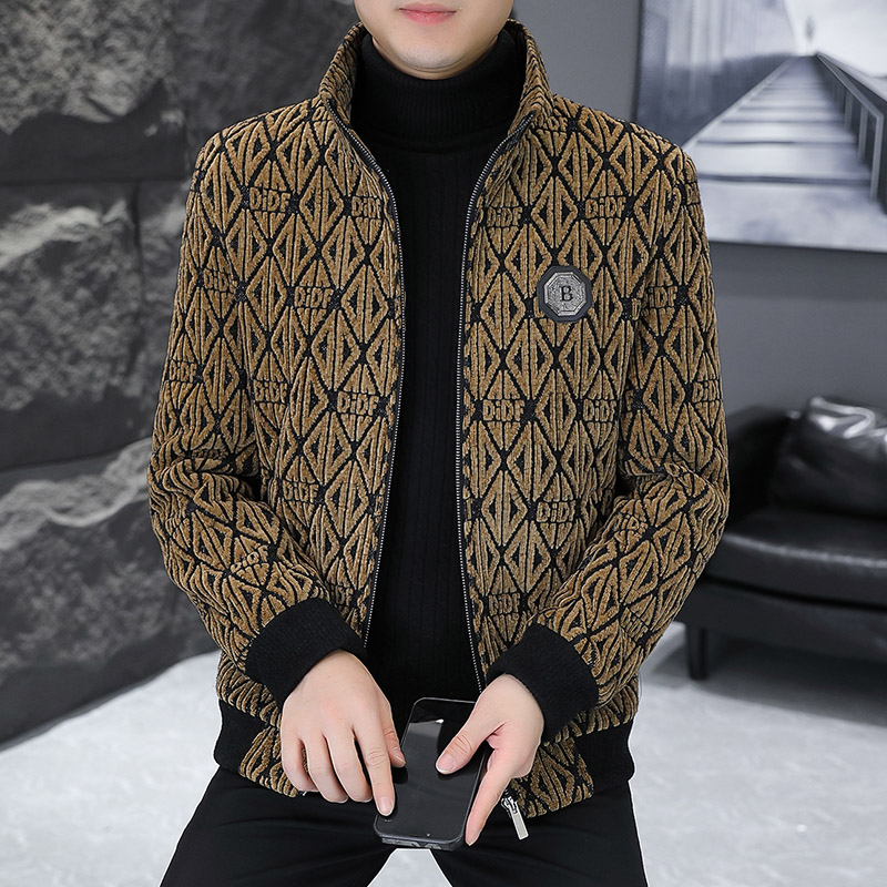 Jaqueta de lã jacquard masculi - Streetwear Brand For Men avaliação e preço