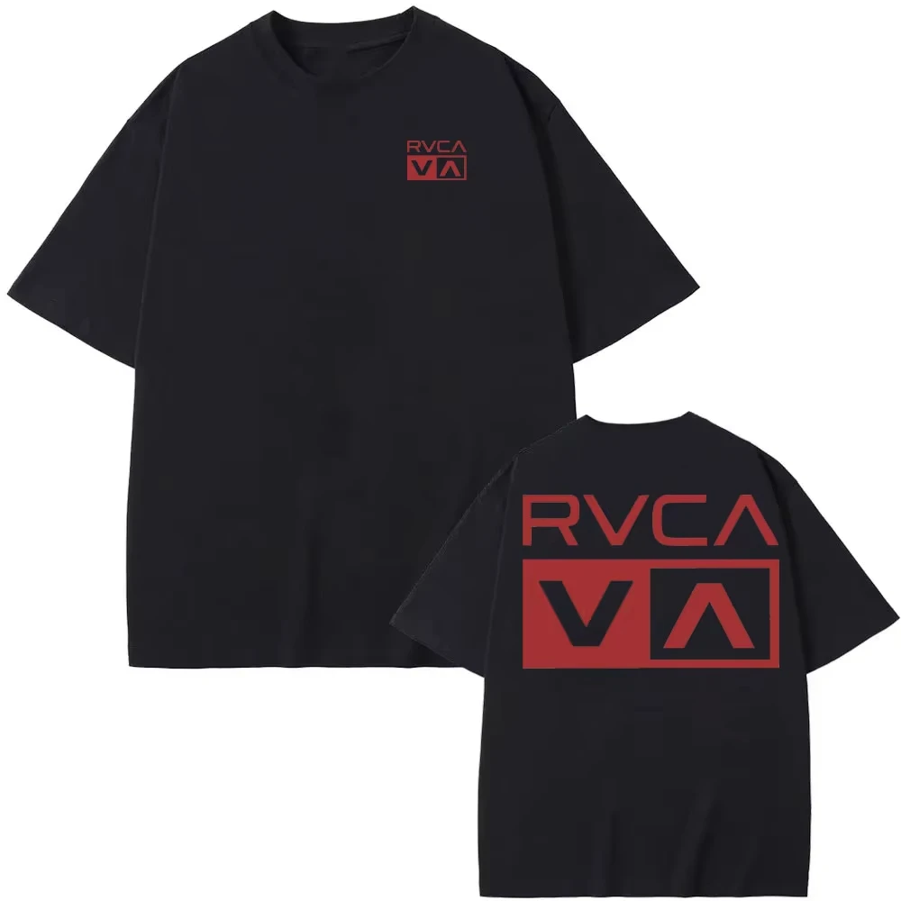Camiseta RVCA Preta de Algodão - Streetwear Brand For Men avaliação e preço