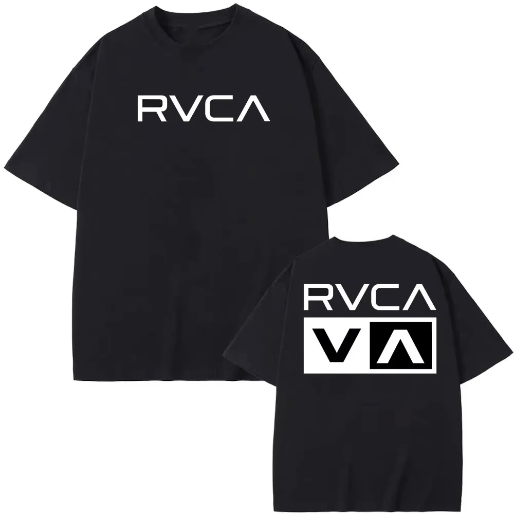 Camiseta RVCA Preta de Algodão - Streetwear Brand For Men avaliação e preço