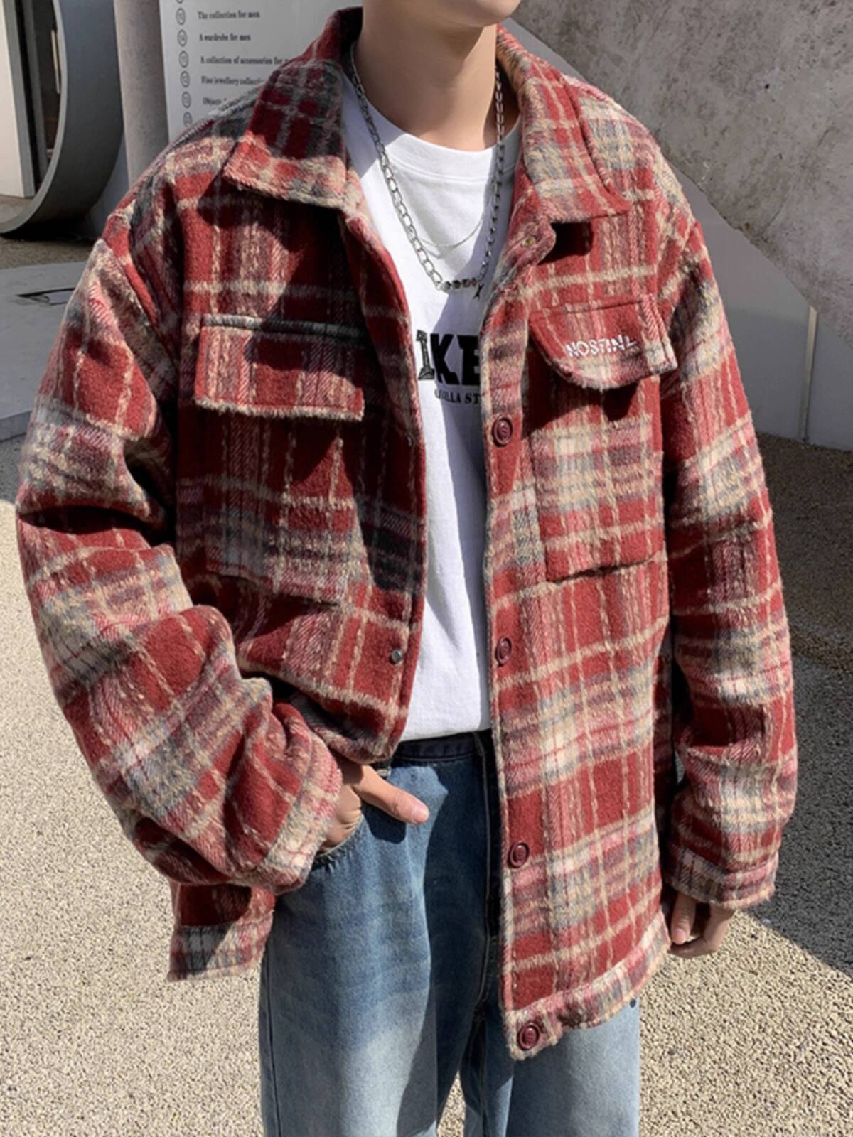 Camisas grossas masculinas jaq - Streetwear Brand England avaliação e preço