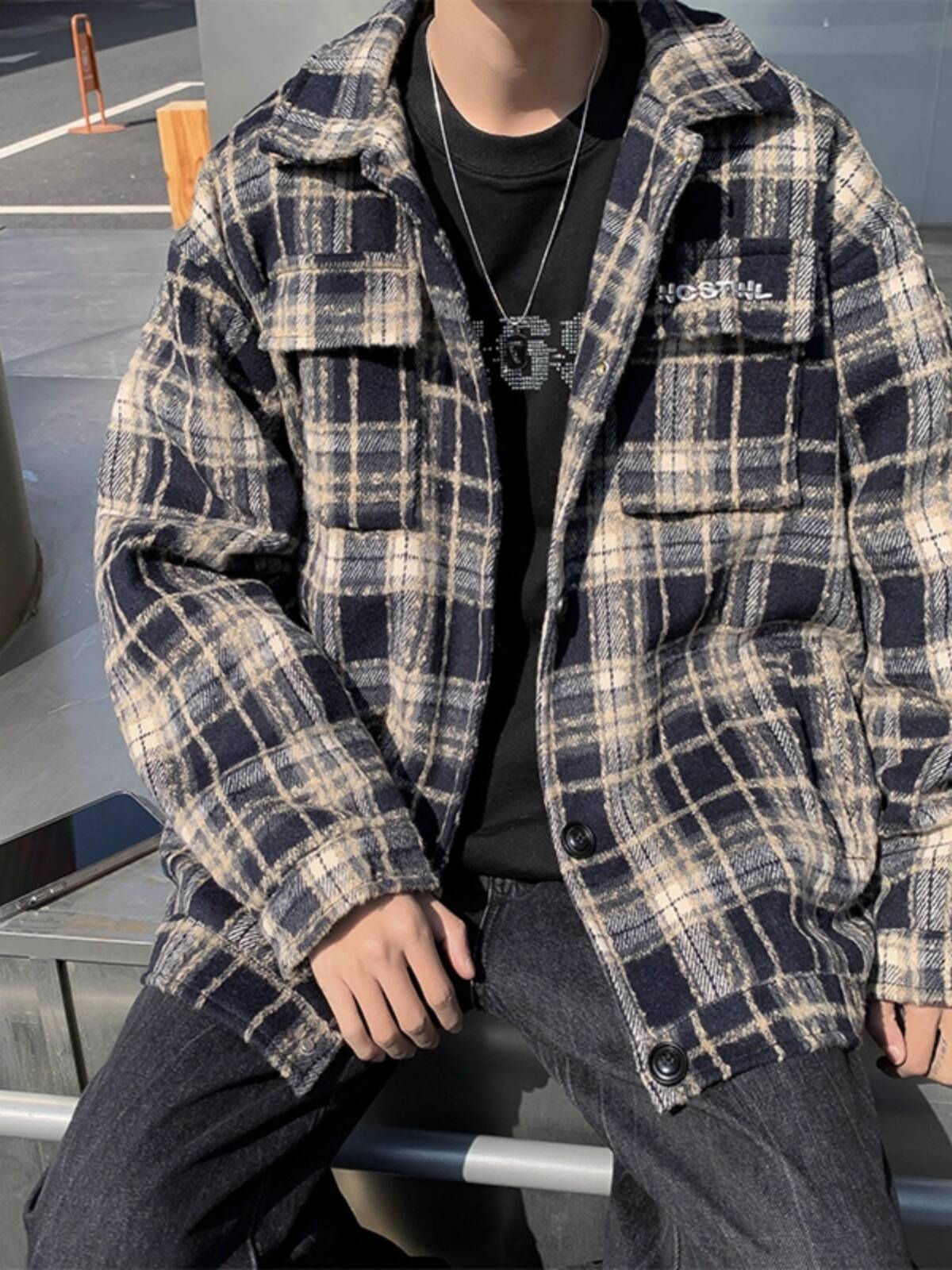 Camisas grossas masculinas jaq - Streetwear Brand England avaliação e preço
